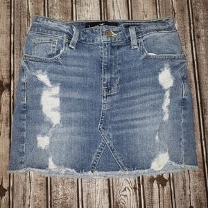 Hollister High-Rise Denim Skirt